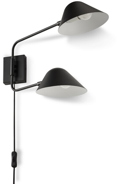 Blanca - Vägglampa, H31 B18 cm - Svart
