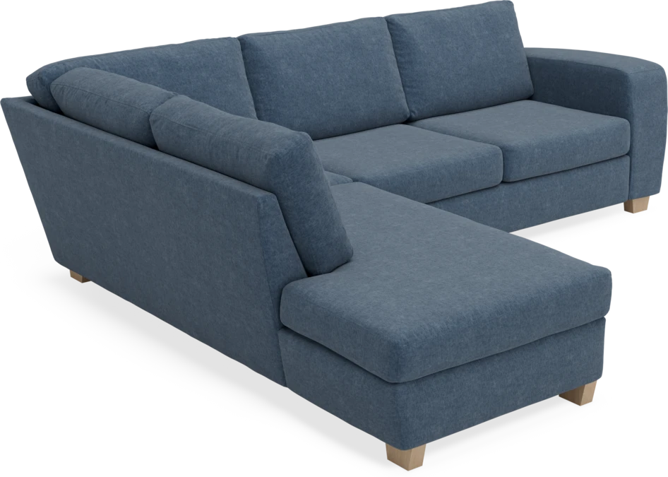 Friday - 2,5-sits soffa med divan vänster - Blå
