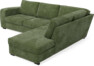 Friday - 2,5-sits soffa med divan höger - Grön