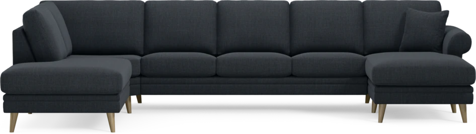 Eden - 3-sits soffa med divan vänster och schäslong höger - Blå