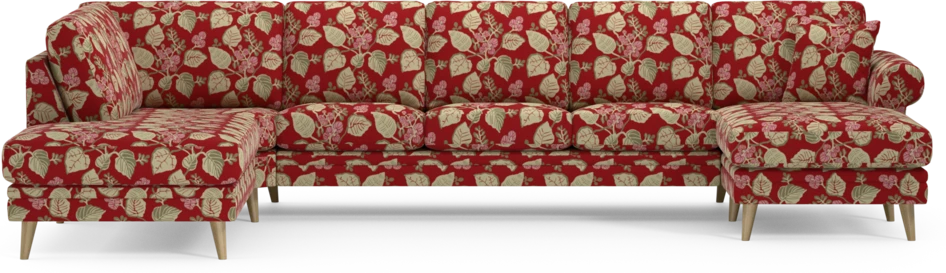 Eden - 3-sits soffa med divan vänster och schäslong höger - Flerfärgad