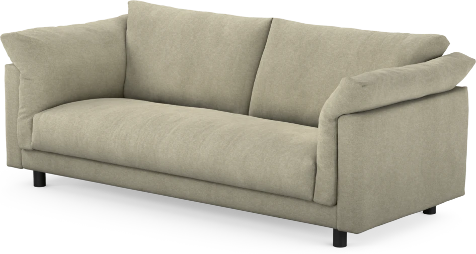 Cherrie - 2,5-sits soffa, hel dyna, fast klädsel - Beige