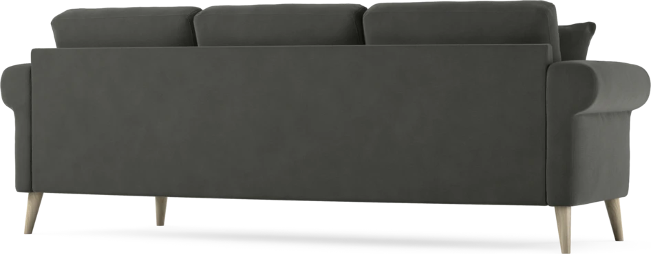 Eden - 3-sits soffa svängd - Grå