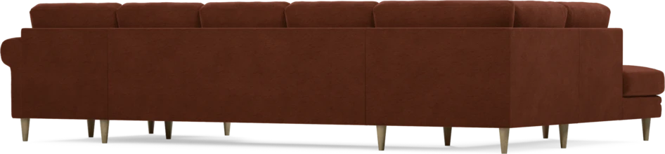 Eden - 3-sits soffa med divan vänster och schäslong höger - Orange