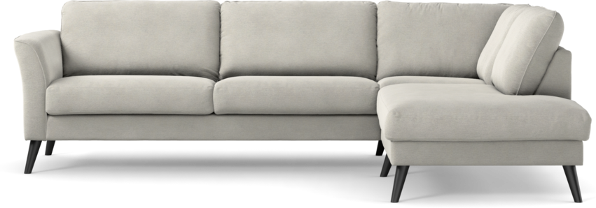 Bridge - 3-sits soffa med divan höger - Grå