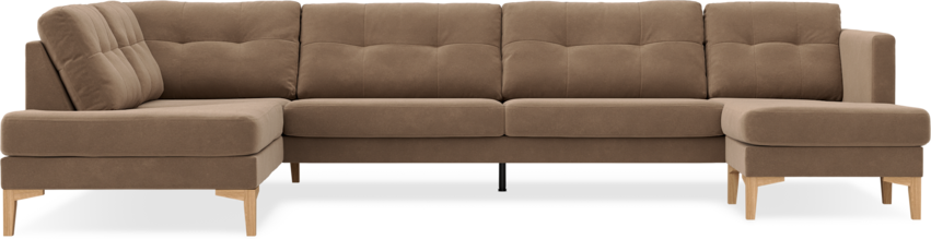 Rio - 4-sits soffa med divan vänster och schäslong höger - Beige