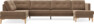 Rio - 4-sits soffa med divan vänster och schäslong höger - Beige
