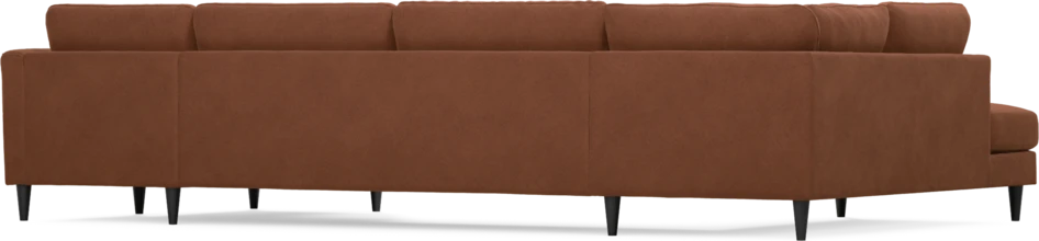 Bridge - 3-sits soffa med divan vänster och schäslong höger - Orange