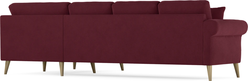 Eden - Hörnsoffa, 3+1-sits - Röd