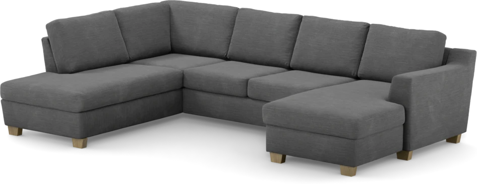 Friday - 3-sits soffa med divan vänster och schäslong höger - Grå