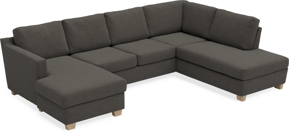 Friday - 3-sits soffa med schäslong vänster och divan höger - Grå