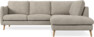 Madison Lux - 2-sits soffa med divan höger - Vit