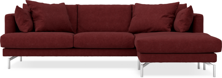 Harper - 4-sits med schäslong höger - Rosa
