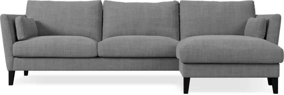 Winston - 3-sits soffa med schäslong, vändbar - Grå