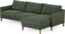 Winston - 3-sits soffa med schäslong, vändbar - Grön