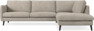 Madison Lux - 3-sits soffa med divan höger - Vit