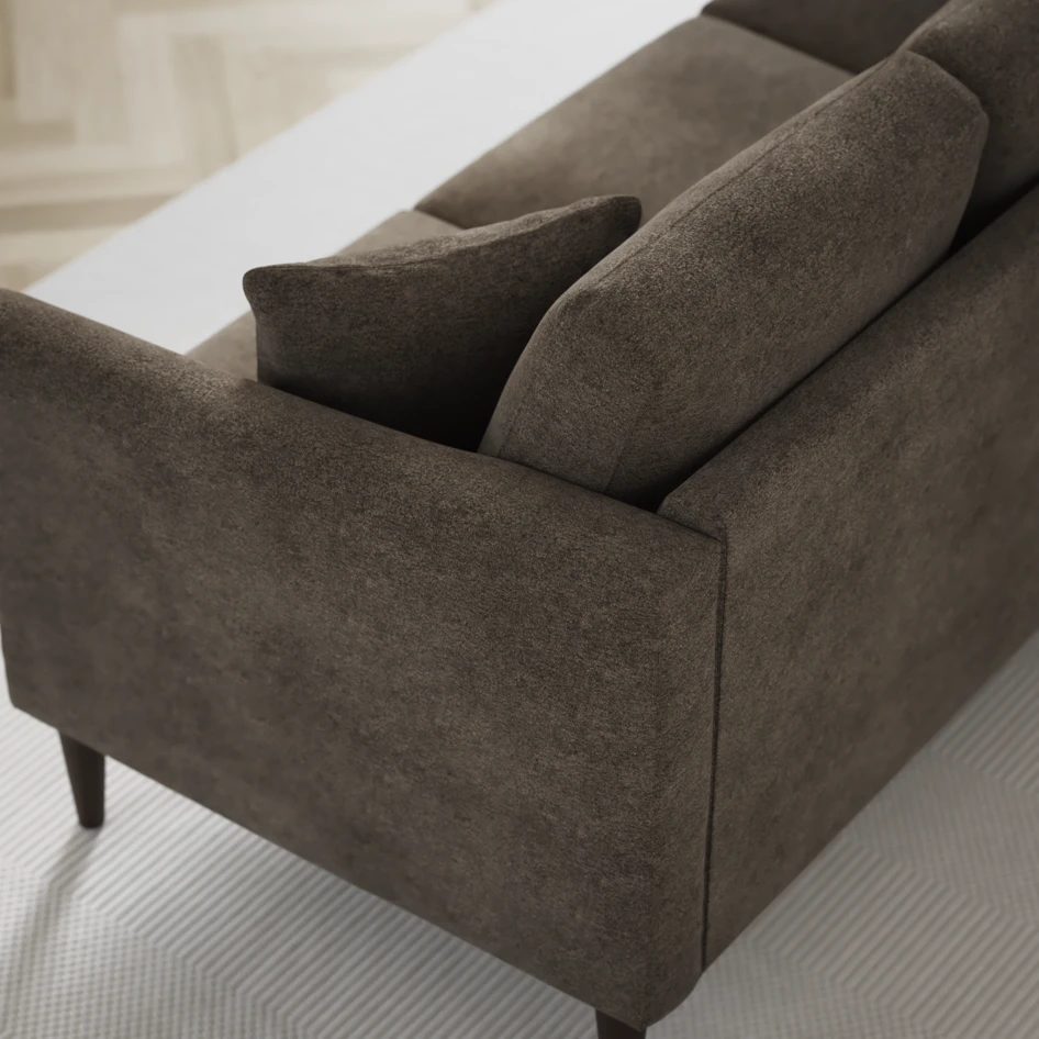 Eden - 3-sits soffa - Brun