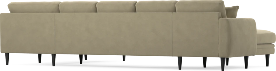 Eden - 3-sits soffa med schäslong vänster och divan höger - Beige