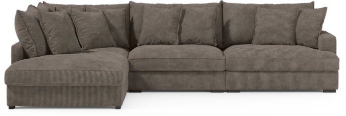 Rossi, 3-sits soffa med divan vänster