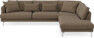 Harper - 3-sits soffa med divan höger - Brun