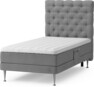 Särö Comfort - Ställbar säng, enkelsäng med bäddmadrass, sängben och Pikerad sänggavel