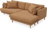 Harper - 4-sits med schäslong XL höger - Gul