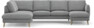 Madison Lux - 2-sits soffa med divan vänster och schäslong höger - Grå