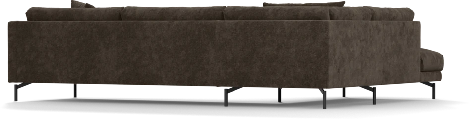 Harper - 3-sits soffa med divan vänster - Brun