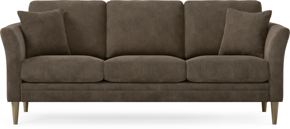Eden - 3-sits soffa - Brun