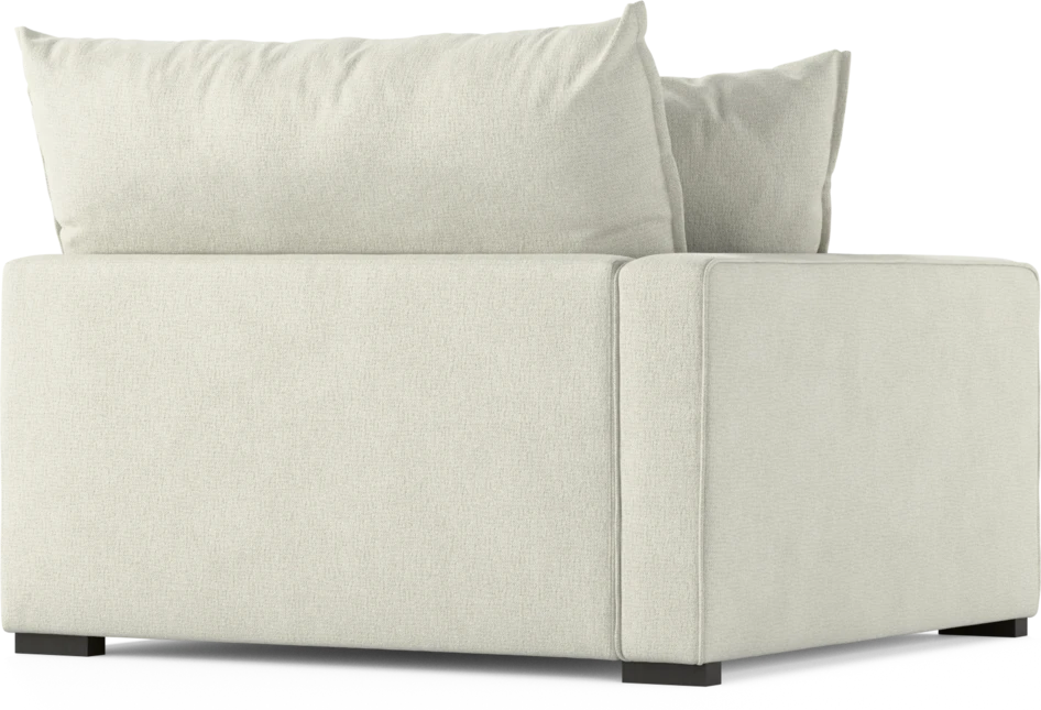 Rossi - 1,5-sits med armstöd vänster - Vit