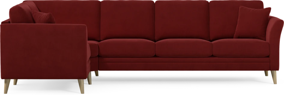 Eden - Hörnsoffa, 1+3-sits - Röd