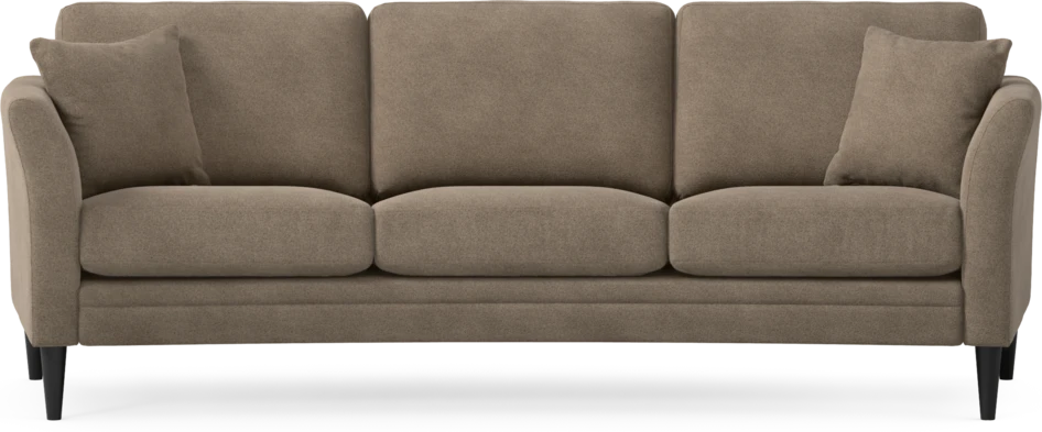 Eden - 3-sits soffa svängd - Brun