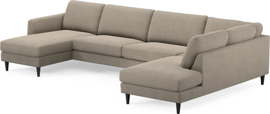 Bridge - 3-sits soffa med schäslong vänster och divan höger - Beige