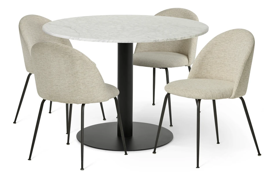 Tiffany - Matgrupp med 4 stolar Kiwi - Beige