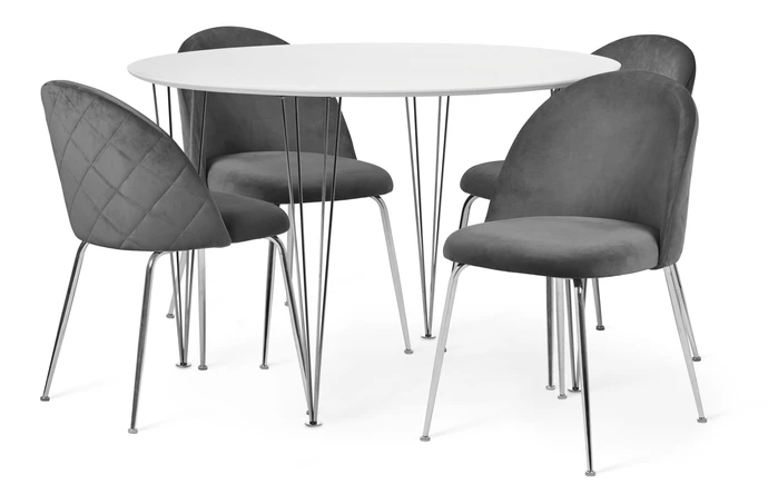 Plaine, Matgrupp med 4 stolar Kiwi