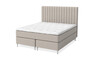Dream Delux - Kontinentalsäng, dubbelsäng med bäddmadrass Sleep Delux vit - Beige