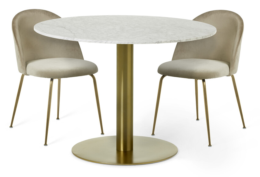 Tiffany - Matgrupp med 2 stolar Kiwi - Beige