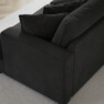 Mila - 3-sits soffa med divan höger, hel dyna - Grå