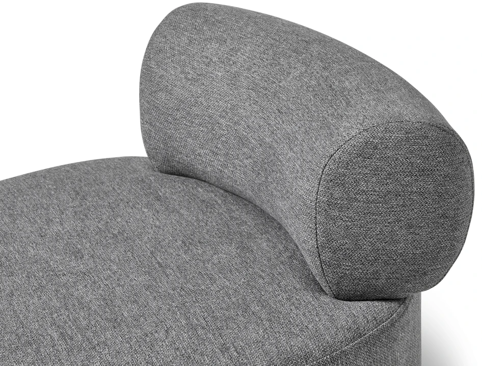 Accent - Puff, Ø 65 cm - Grå