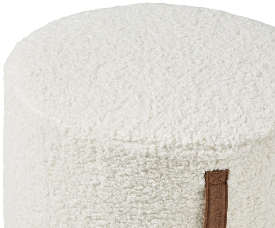 Maggio - Sittpuff, Ø 55 cm - Vit