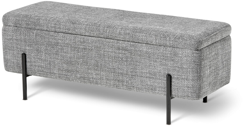 Lionel - Bänk, 120 cm - Grå