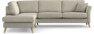 Eden - 2,5-sits soffa med divan - Brun