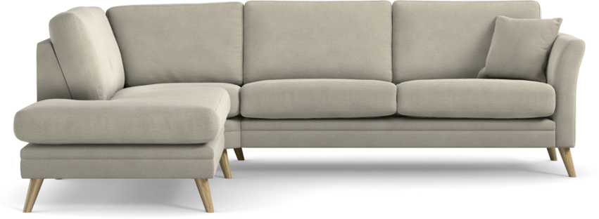 Eden - 2,5-sits soffa med divan - Brun
