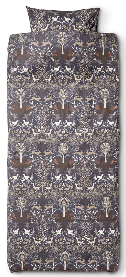 Animal Tapestry - Påslakanset i bomull - Blå