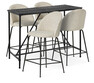 Gotham - Matgrupp med 4 barstolar Kiwi - Beige