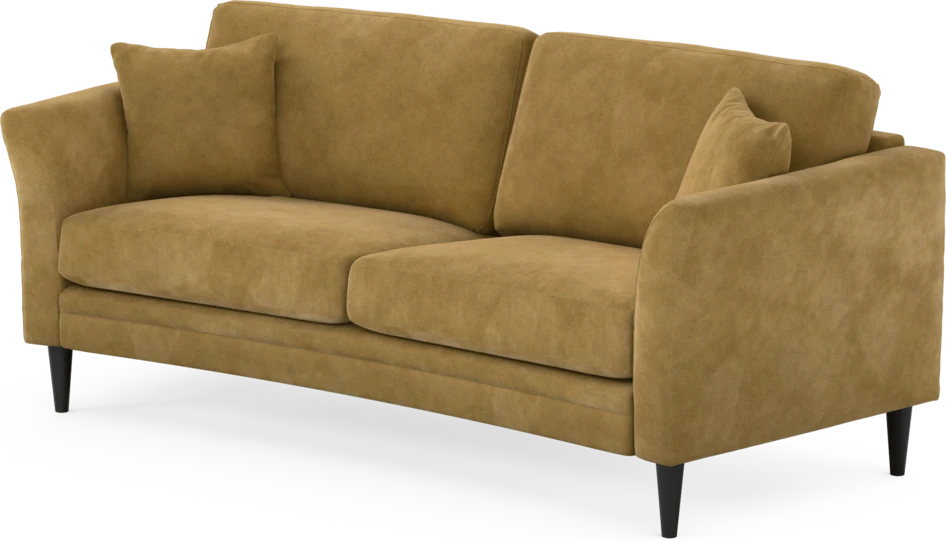 Eden - 2,5-sits soffa svängd - Gul