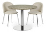 Tiffany - Matgrupp med 2 stolar Kiwi - Beige