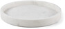 Marmor - Bricka, H 3,8 Ø 30,5 cm - Vit