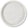Marmor - Bricka, H 3,8 Ø 30,5 cm - Vit