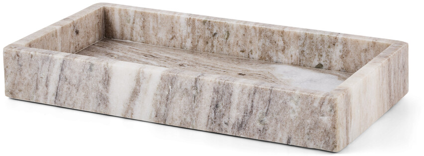 Marmor - Bricka, 15x30x4 cm - Beige